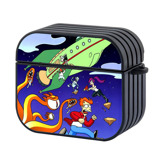 Futurama They Are Fighting and Iam Run Hard Plastic Case Cover For Apple Airpods 3-Xtracase