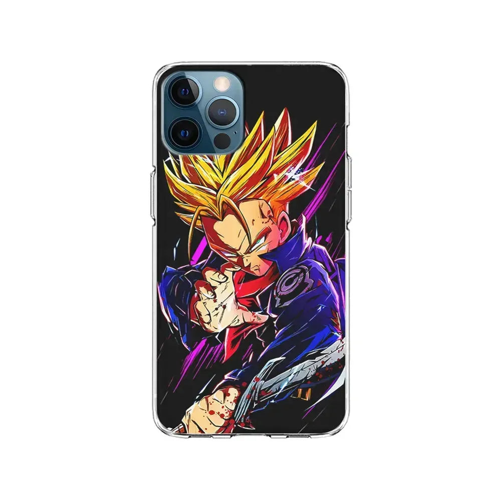Future Trunks Dragon Ball Z iPhone 15 Pro Max Case-Clear Soft Case-Xtracase