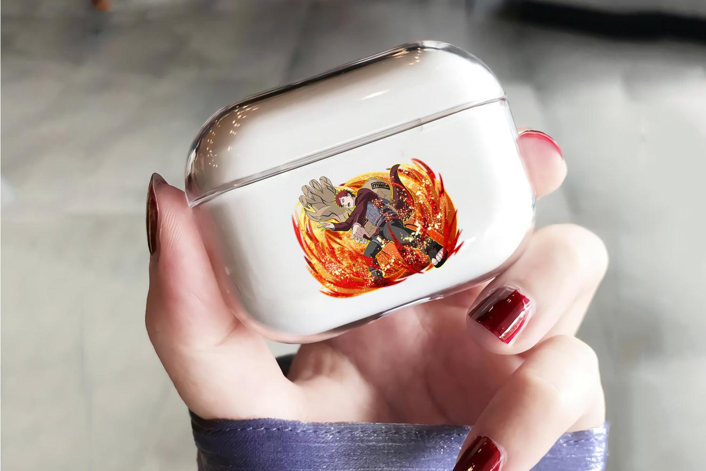 Gaara Monstrous Sand Arm Apple Airpod Pro 2 Clear Case-Xtracase