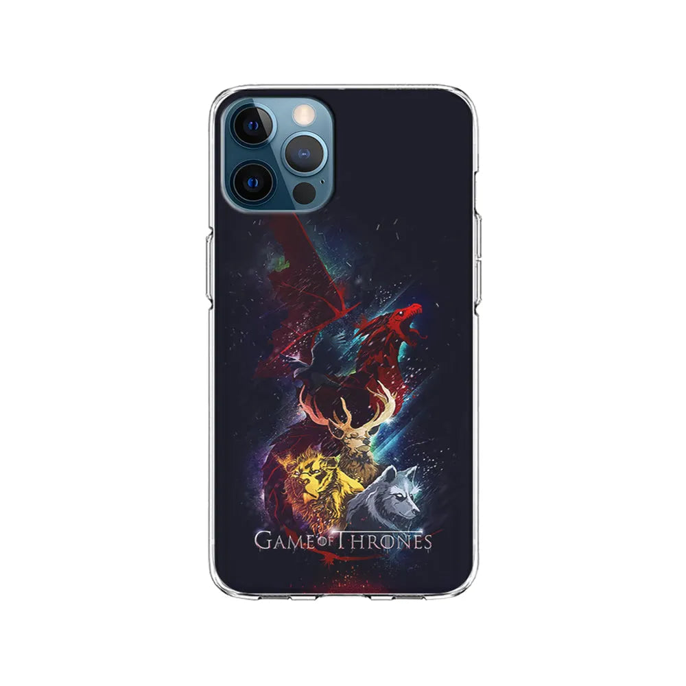 Game Of Thrones Amazing Art iPhone 13 Pro Case-Clear Soft Case-Xtracase