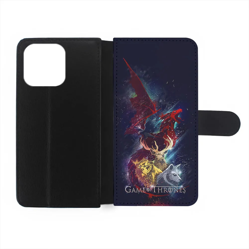 Game Of Thrones Amazing Art iPhone 14 Plus Case-Flip Wallet Case-Xtracase
