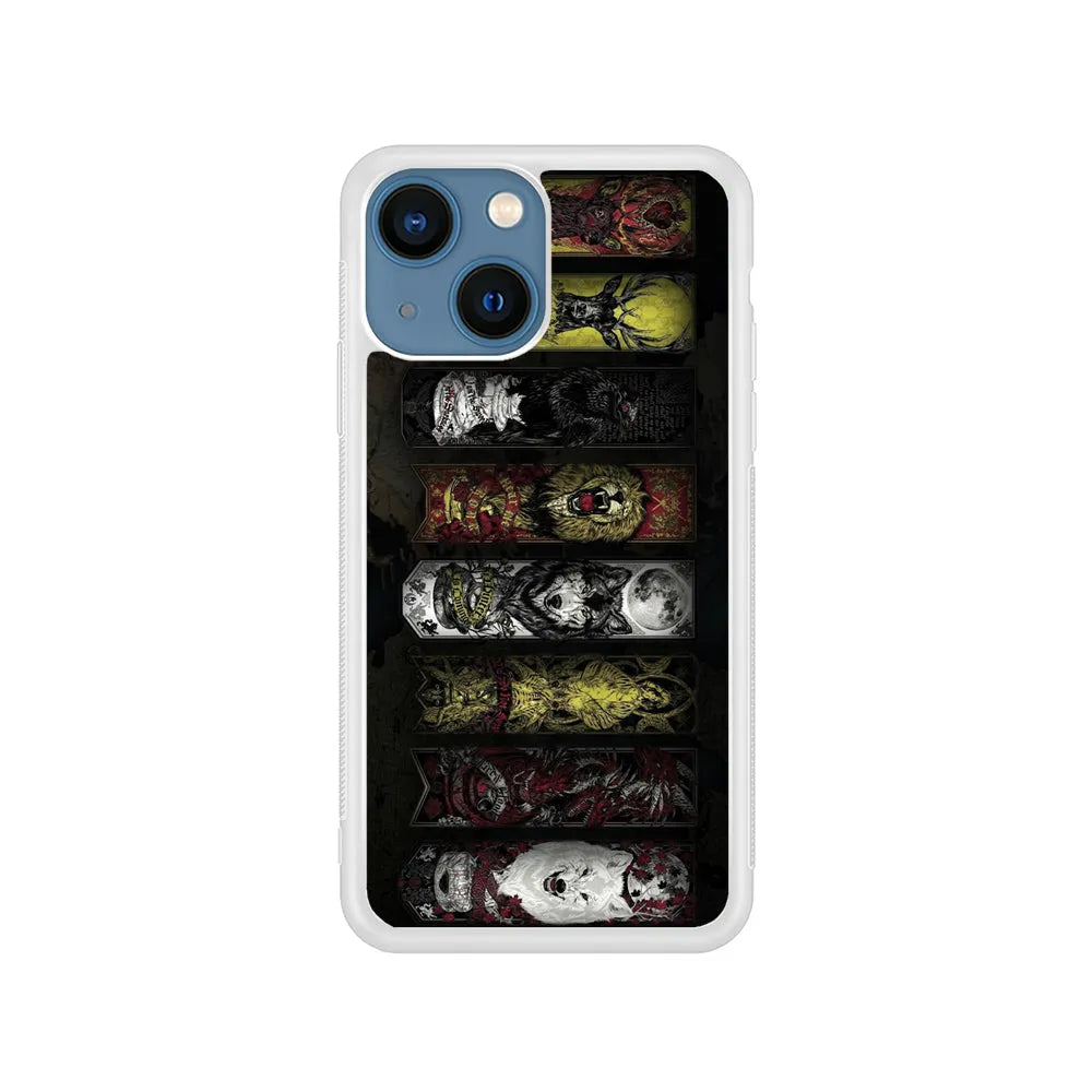 Game Of Thrones Flag Kingdom iPhone 15 Case-Rubber / White (2D Case)-Xtracase