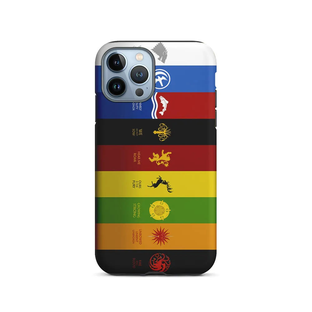 Game Of Thrones Flag Slogan iPhone 13 Pro Case-2 in 1 Tough Case-Xtracase
