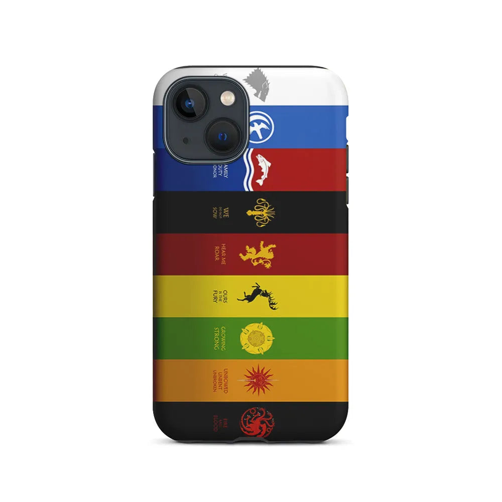 Game Of Thrones Flag Slogan iPhone 14 Plus Case-2 in 1 Tough Case-Xtracase