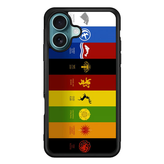 Game Of Thrones Flag Slogan iPhone 16 Plus Case - Xtracase