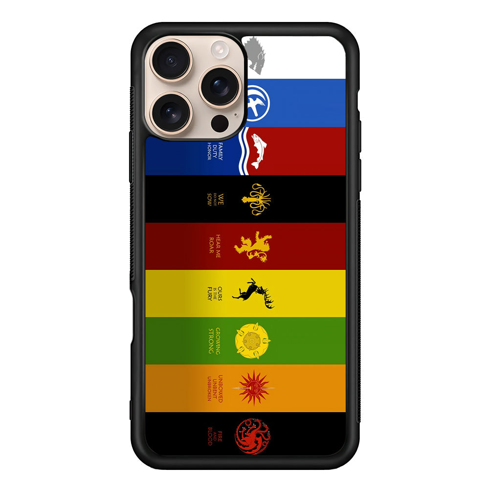 Game Of Thrones Flag Slogan iPhone 16 Pro Max Case - iPhone 16 Pro Max