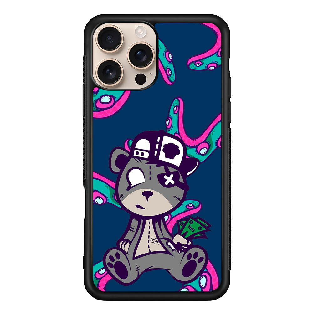 Gangsta Bear Need The Money iPhone 16 Pro Max Case - iPhone 16 Pro Max