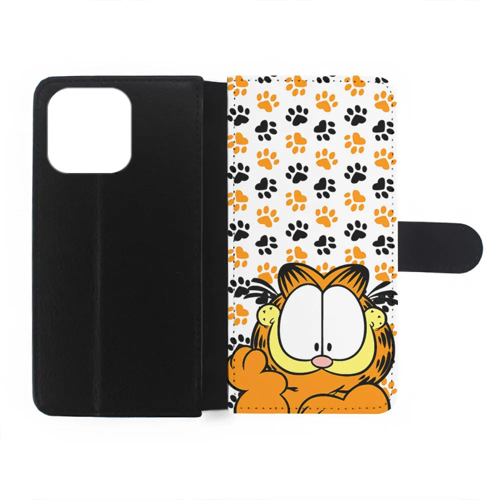 Garfield And His Footprints iPhone 13 Pro Case-Flip Wallet Case-Xtracase