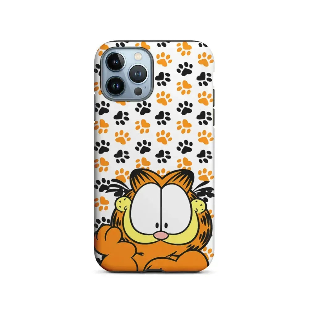 Garfield And His Footprints iPhone 15 Pro Max Case-2 in 1 Tough Case-Xtracase