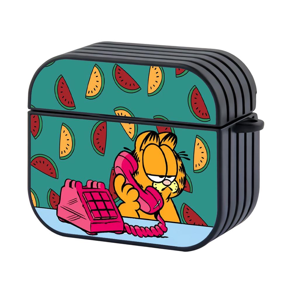 Garfield Busy Ordering Food Apple Airpods 3 Case-Xtracase