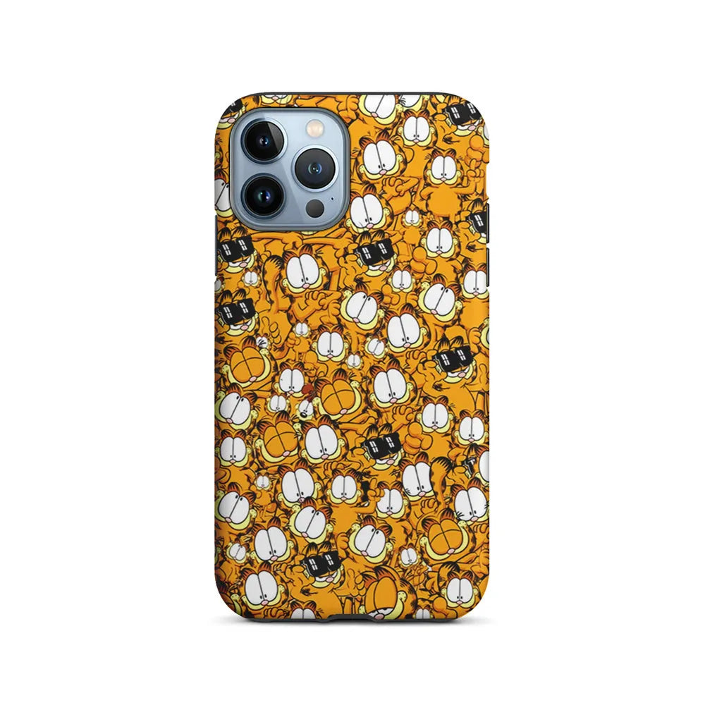 Garfield Cartoon Collage iPhone 13 Pro Case-2 in 1 Tough Case-Xtracase