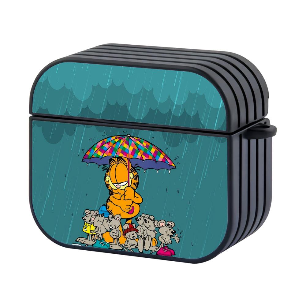 Garfield Shelter from The Pouring Rain Apple Airpods 3 Case-Xtracase