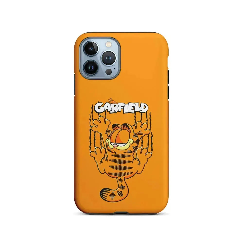 Garfield The Cat Scratch Wall iPhone 15 Pro Max Case-2 in 1 Tough Case-Xtracase