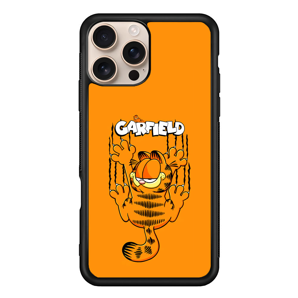 Garfield The Cat Scratch Wall iPhone 16 Pro Max Case - iPhone 16 Pro Max