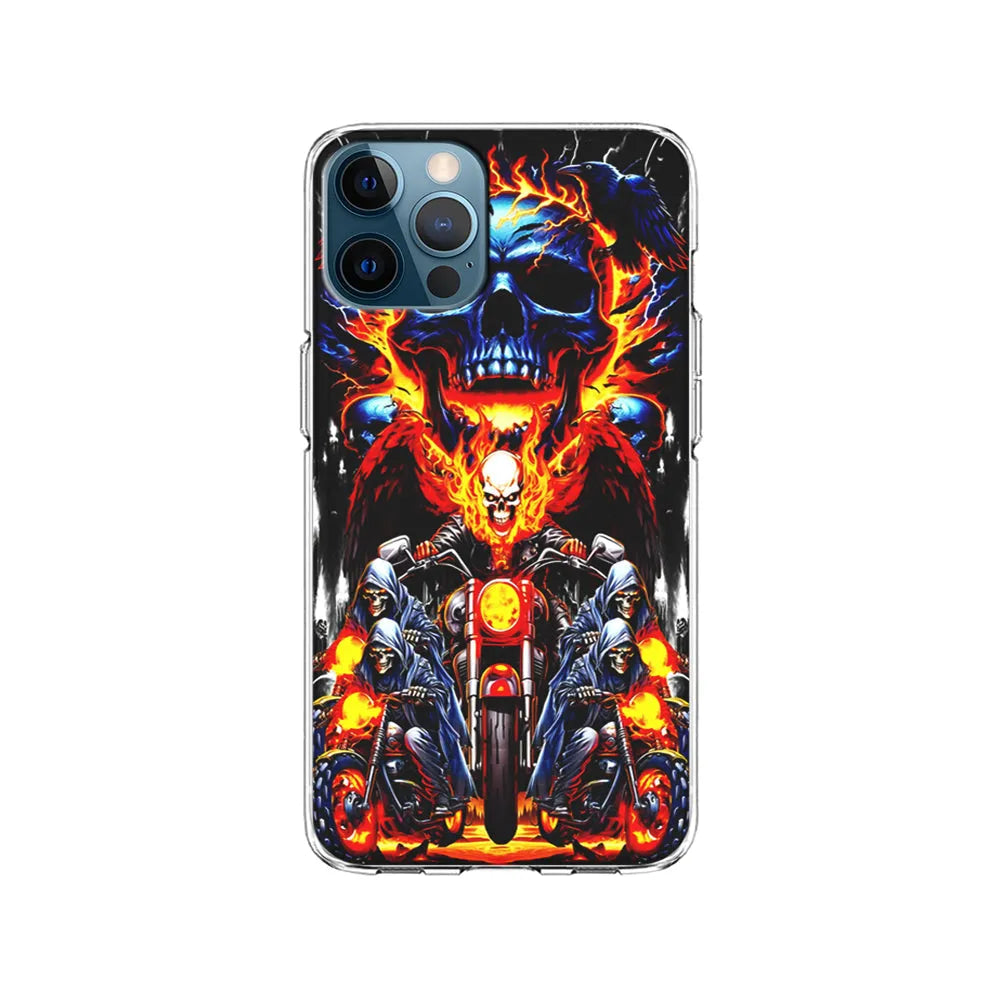 Ghost Rider and His Troops iPhone 13 Pro Case-Clear Soft Case-Xtracase