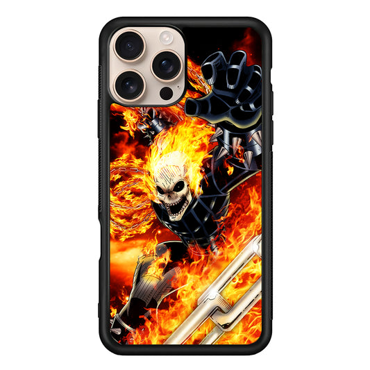 Ghost Rider on Fire iPhone 16 Pro Case - iPhone 16 Pro