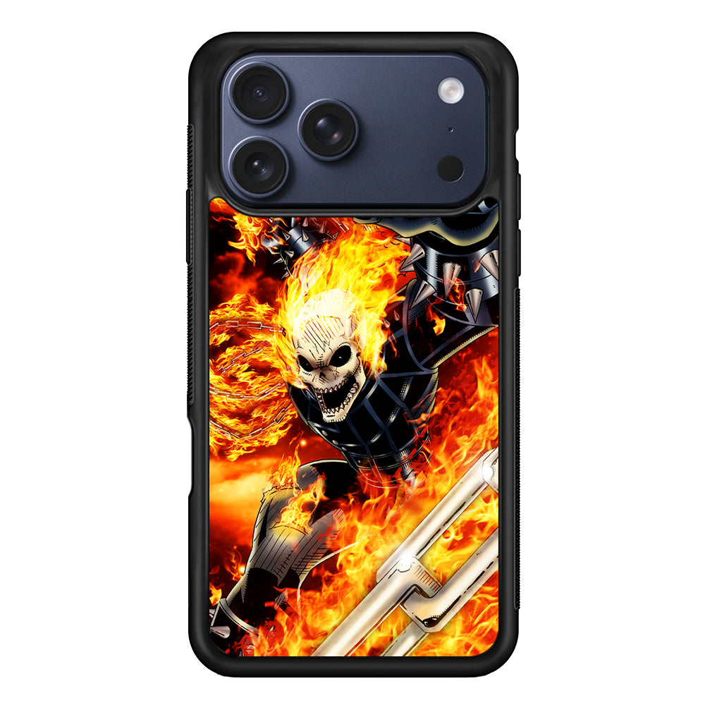 Ghost Rider on Fire iPhone 17 Pro Case - Xtracase