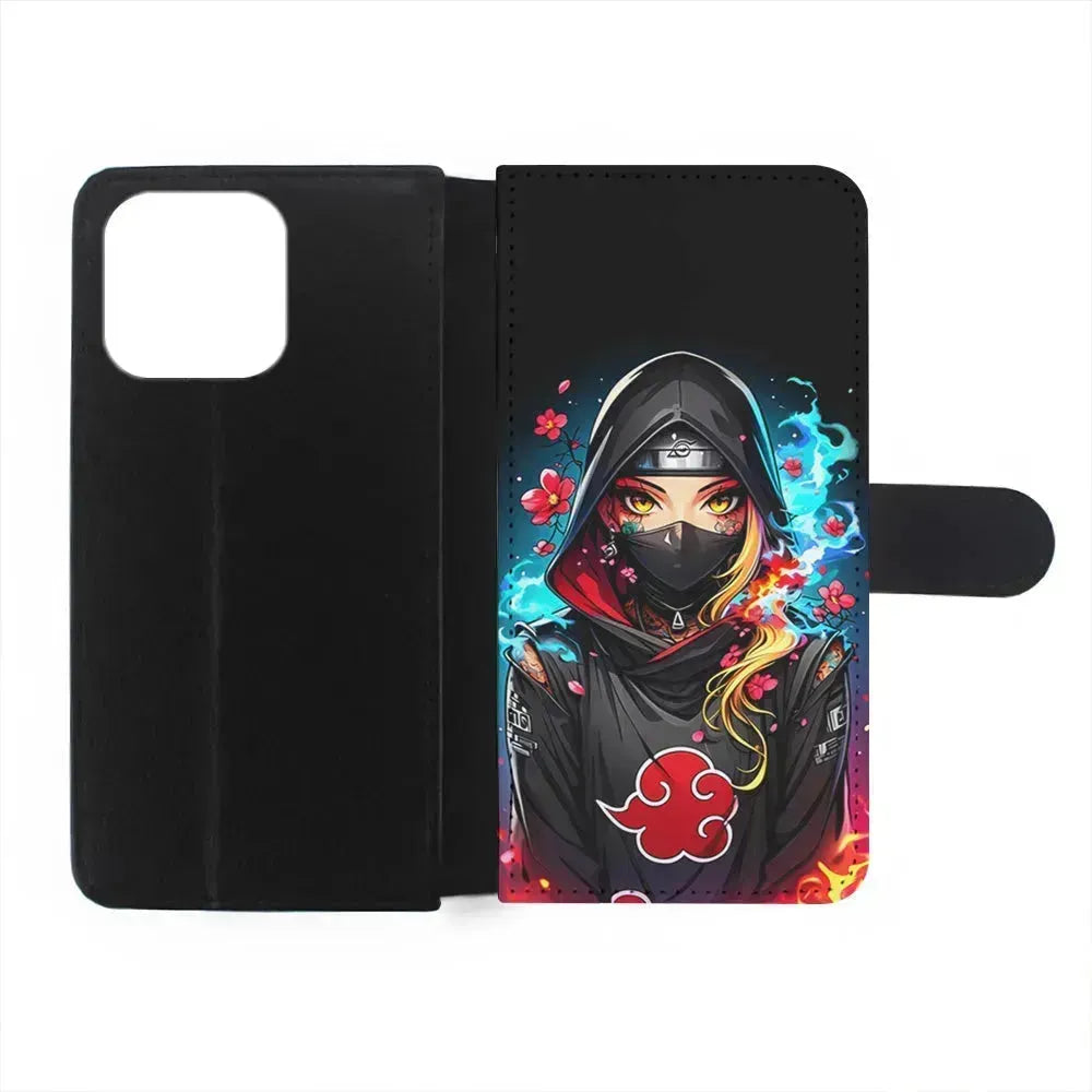 Girl Members of Akatsuki iPhone 13 Mini Case-Flip Wallet Case-Xtracase