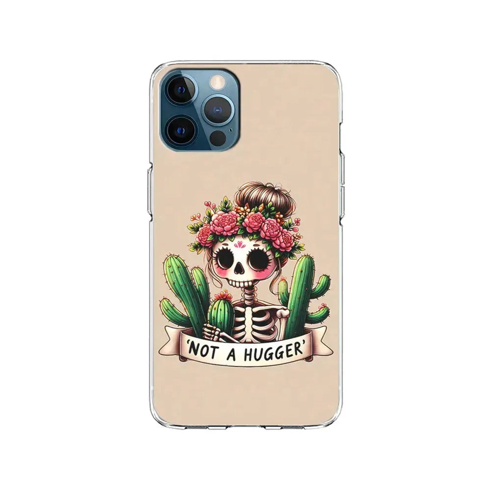 Girly Not A Hugger iPhone 15 Pro Max Case-Clear Soft Case-Xtracase