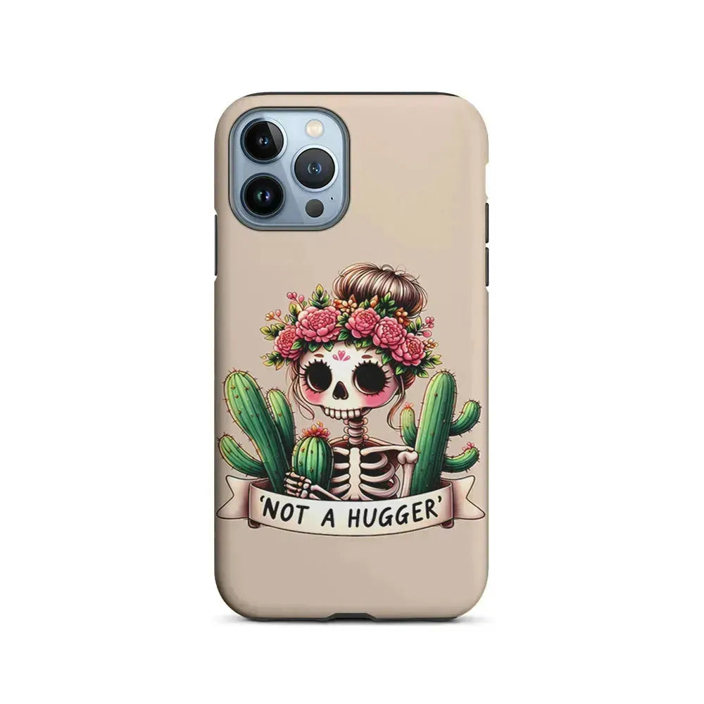 Girly Not A Hugger iPhone 15 Pro Max Case-2 in 1 Tough Case-Xtracase