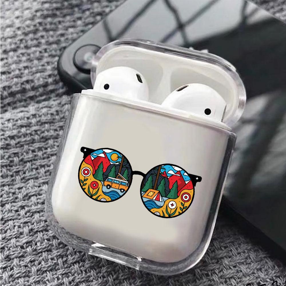 Glasses on Nature Vacation Protective Clear Case Cover For Apple Airpods-Xtracase