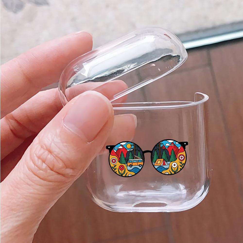 Glasses on Nature Vacation Protective Clear Case Cover For Apple Airpods-Xtracase