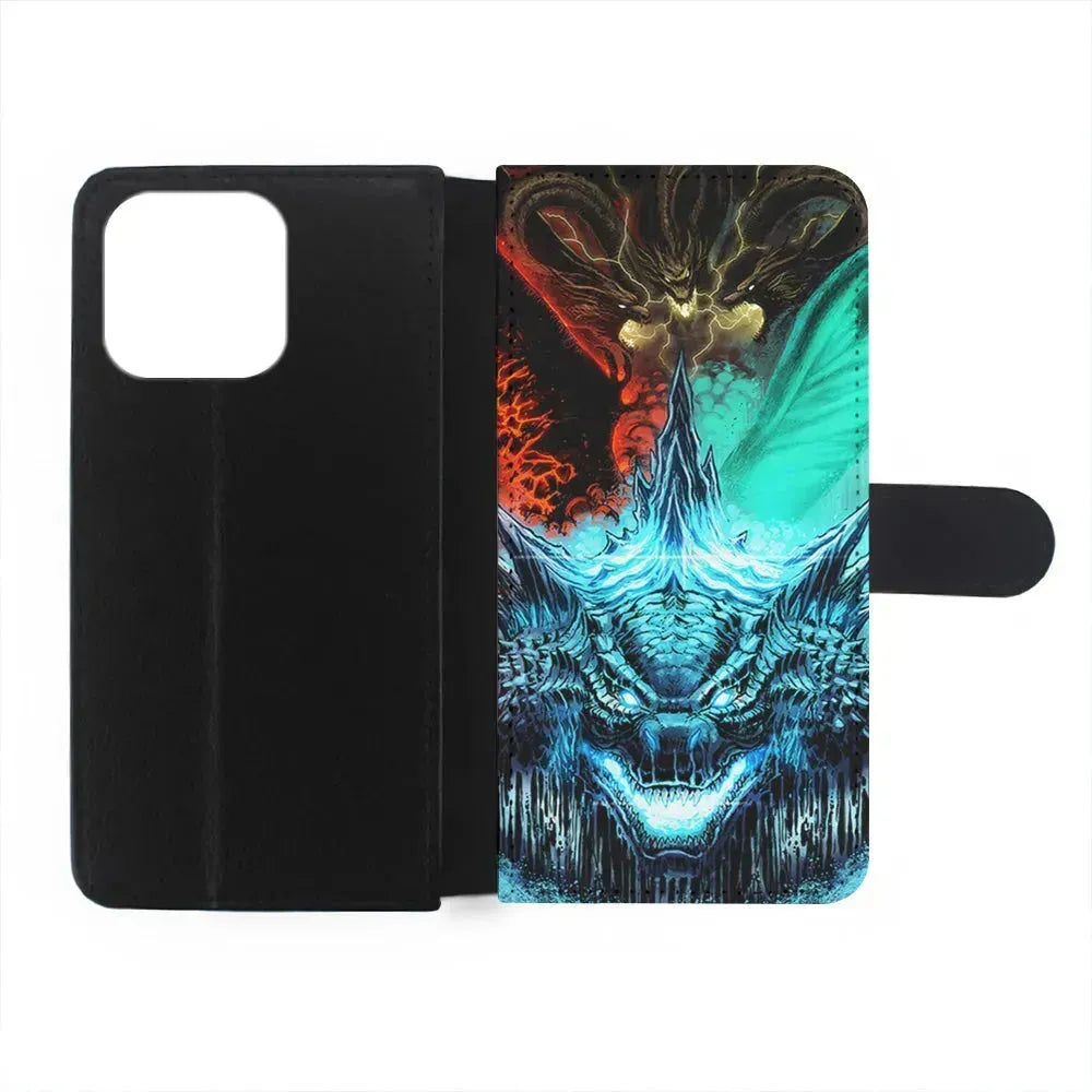 Godzilla and Kaiju iPhone 15 Pro Max Case-Flip Wallet Case-Xtracase