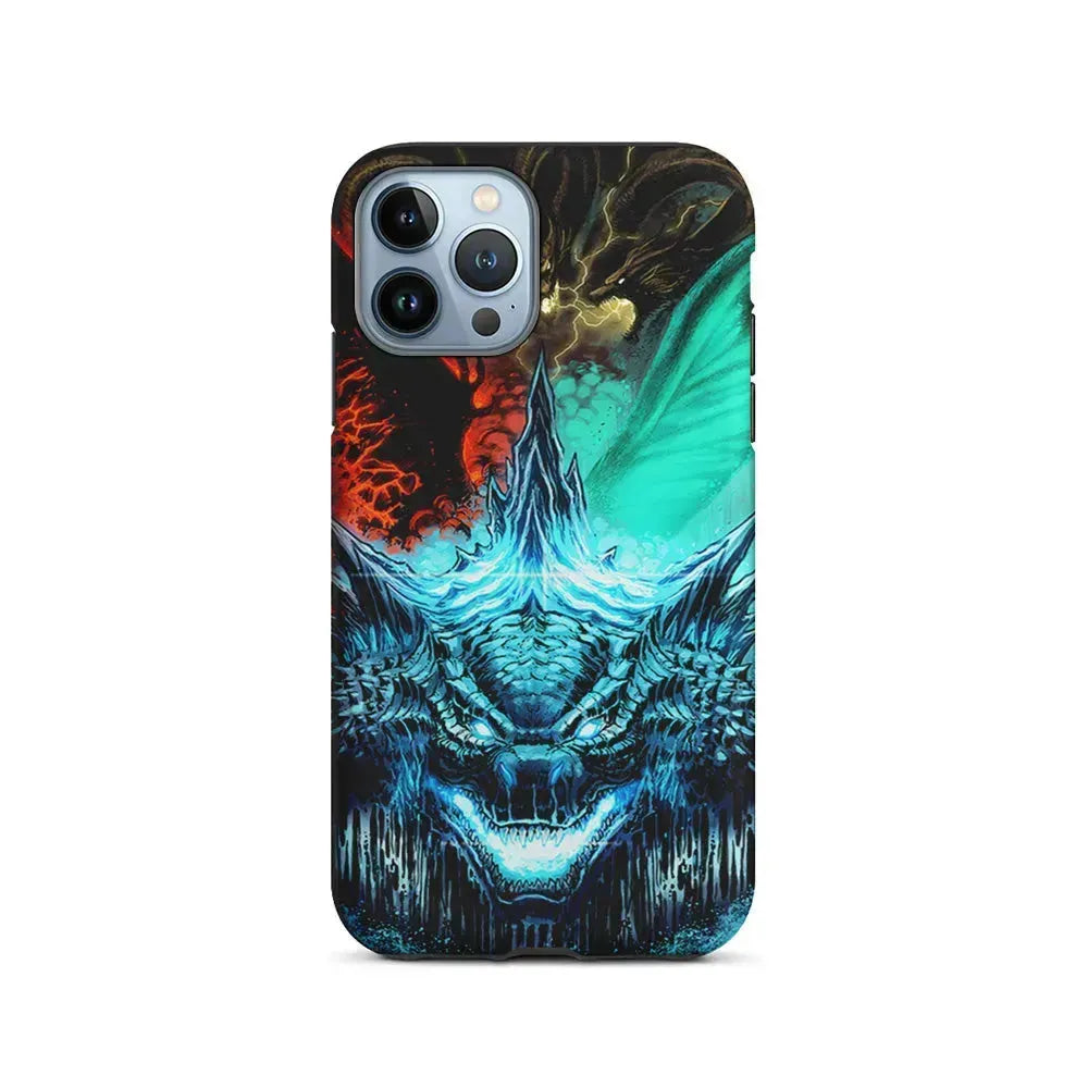 Godzilla and Kaiju iPhone 15 Pro Max Case-2 in 1 Tough Case-Xtracase