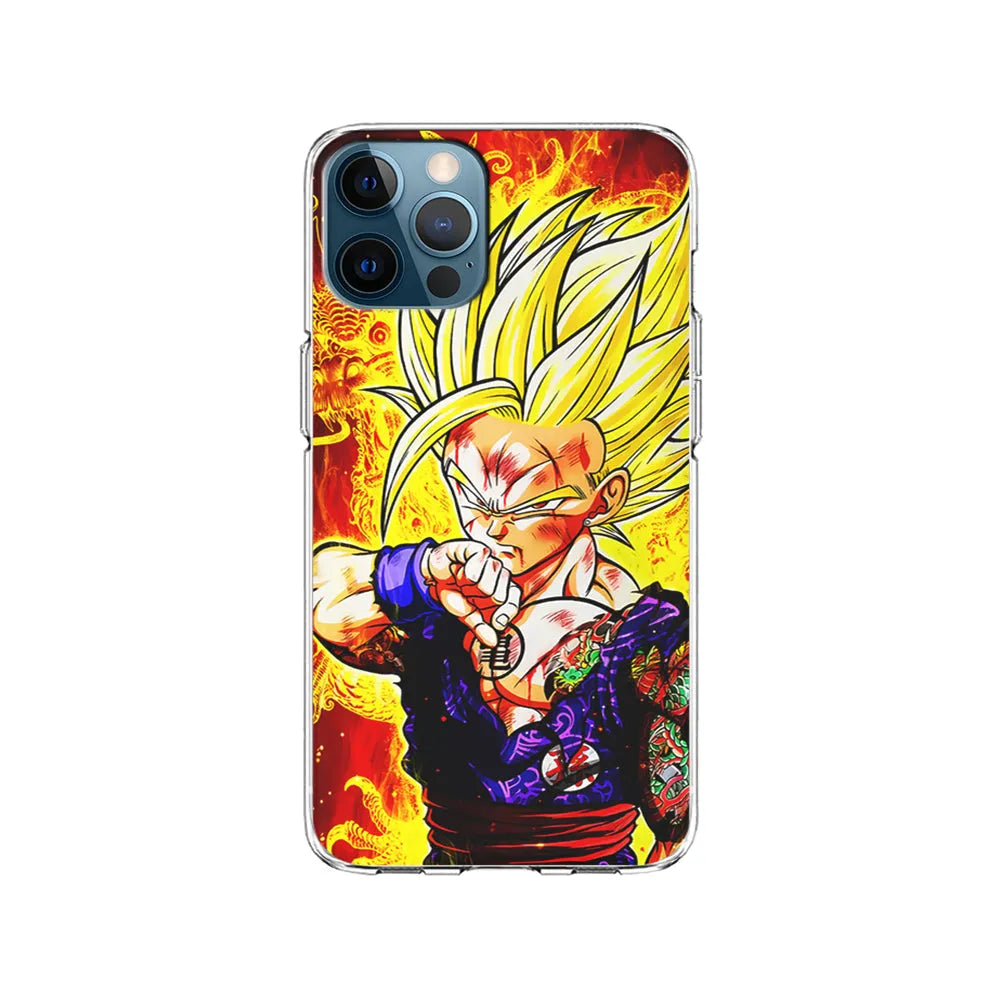 Gohan Super Saiyan 2 iPhone 13 Pro Max Case-Clear Soft Case-Xtracase