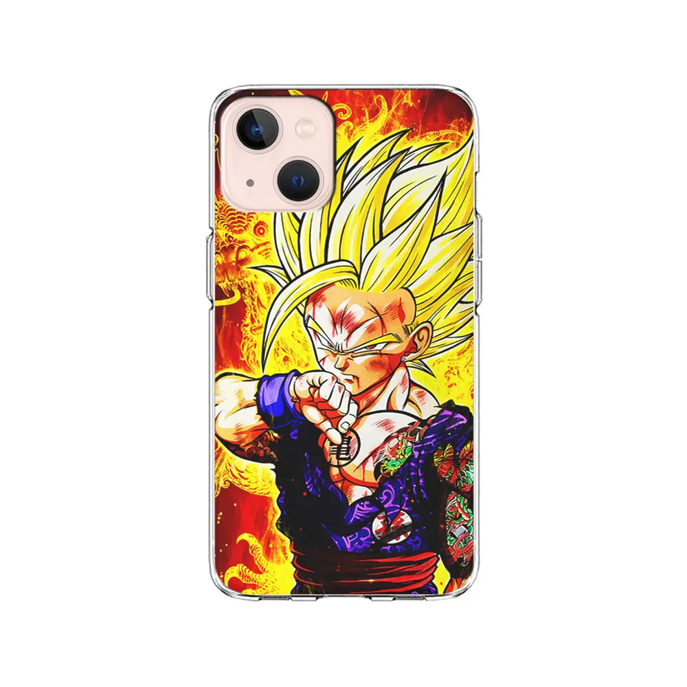 Gohan Super Saiyan 2 iPhone 15 Plus Case-Clear Soft Case-Xtracase