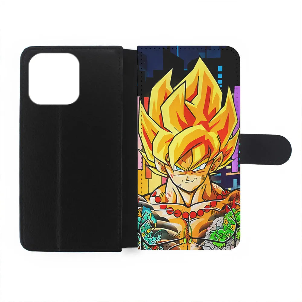 Goku Dragon Ball Z Yakuza iPhone 14 Plus Case-Flip Wallet Case-Xtracase