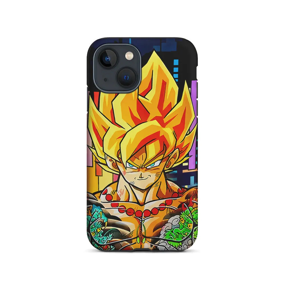Goku Dragon Ball Z Yakuza iPhone 14 Plus Case-2 in 1 Tough Case-Xtracase