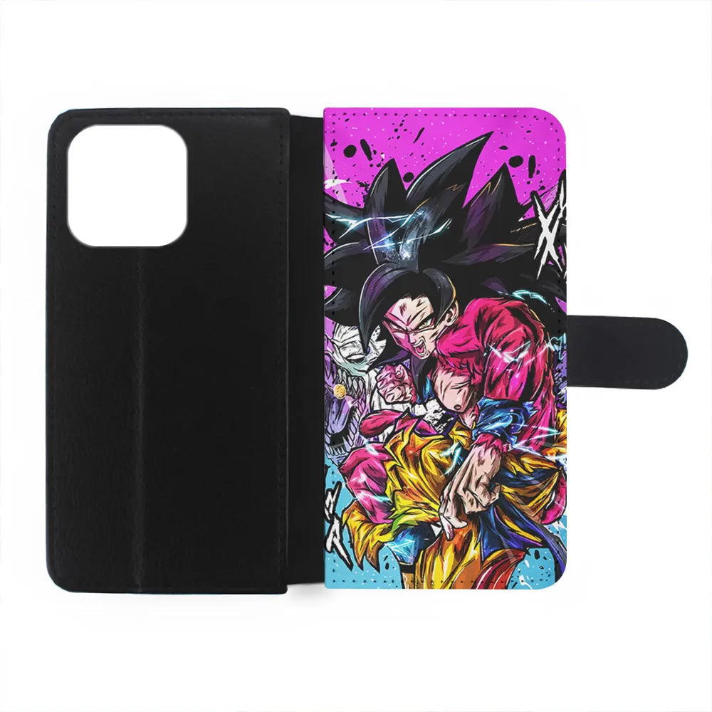 Goku SS4 Dragon Ball Z iPhone 14 Plus Case-Flip Wallet Case-Xtracase