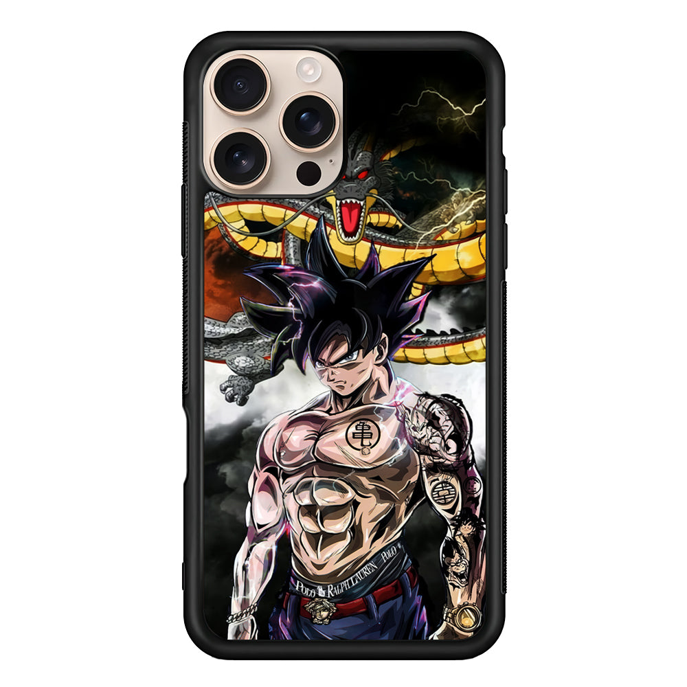 Goku X Shenron Dragon Ball Z iPhone 16 Pro Case - iPhone 16 Pro