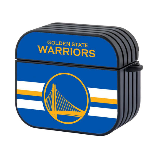 Golden State Warriors NBA Square Flag in Hand Hard Plastic Case Cover For Apple Airpods 3-Xtracase