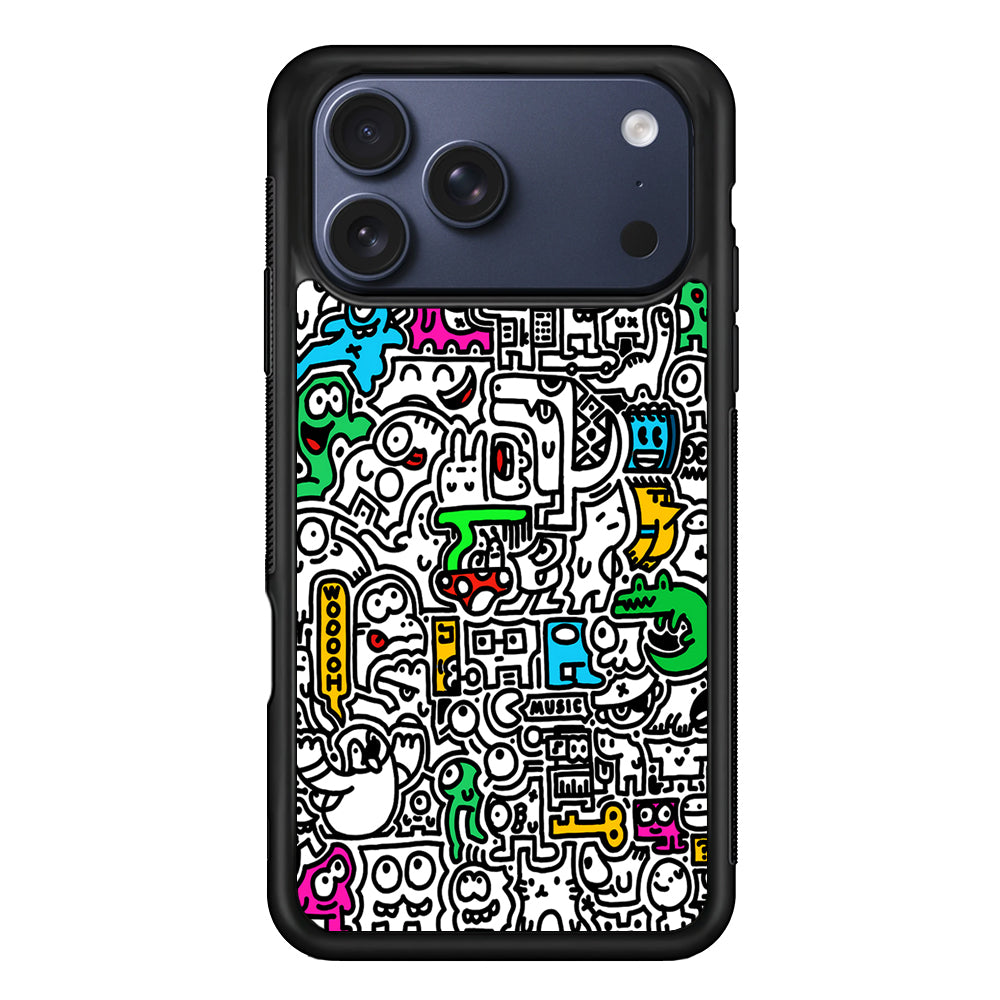 Graffiti Doodle Drawings Art iPhone 17 Pro Case - Xtracase
