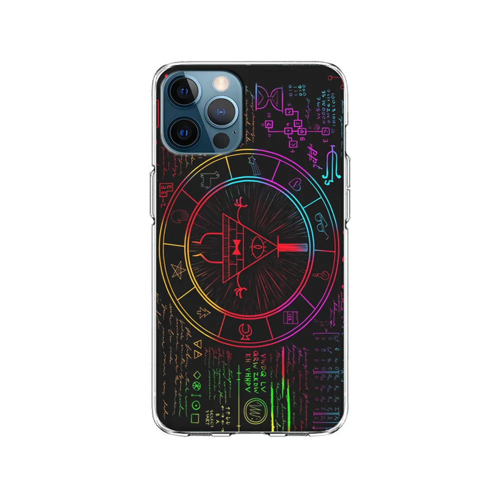 Gravity Falls Bill Cipher Colorful iPhone 13 Pro Case-Clear Soft Case-Xtracase