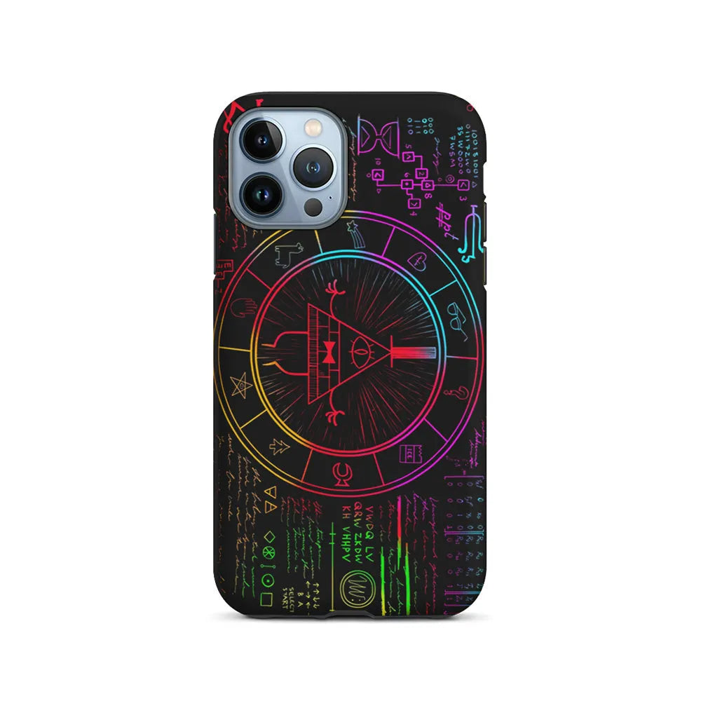 Gravity Falls Bill Cipher Colorful iPhone 13 Pro Case-2 in 1 Tough Case-Xtracase