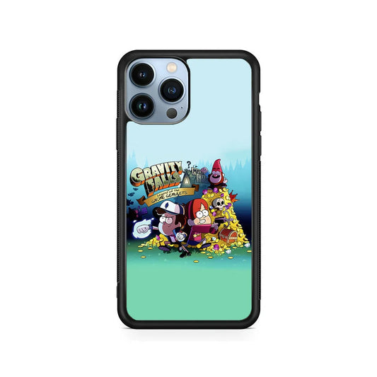 Gravity Falls Gnome Gemulets iPhone 13 Pro Case-Rubber / Black (2D Case)-Xtracase