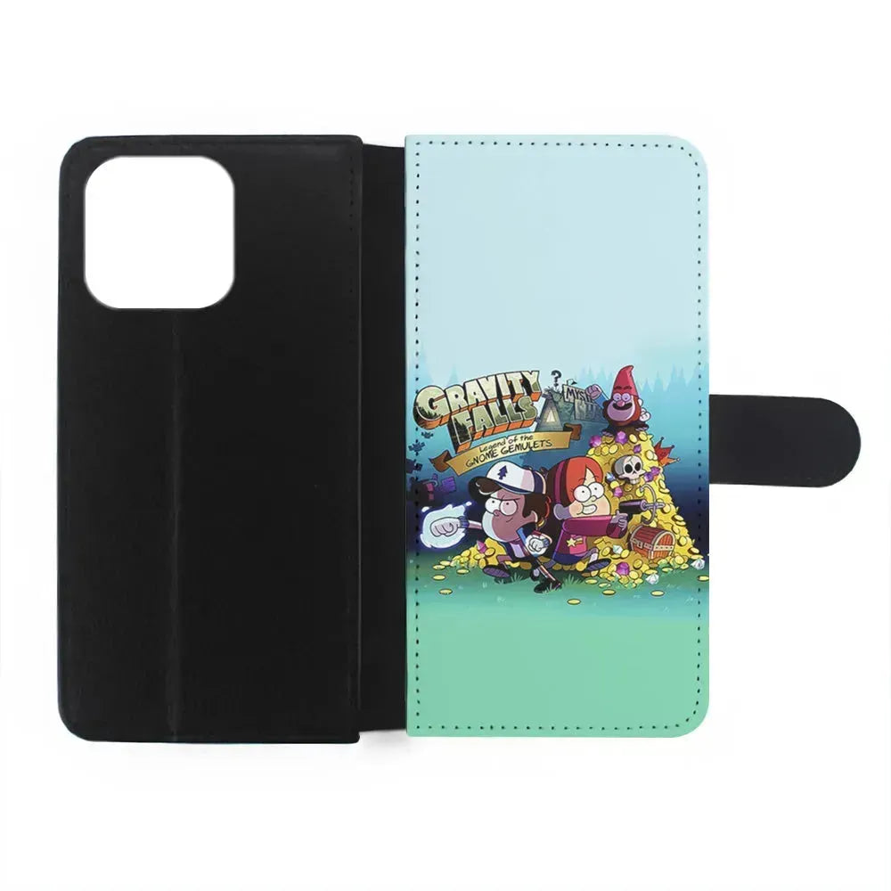 Gravity Falls Gnome Gemulets iPhone 15 Pro Max Case-Flip Wallet Case-Xtracase