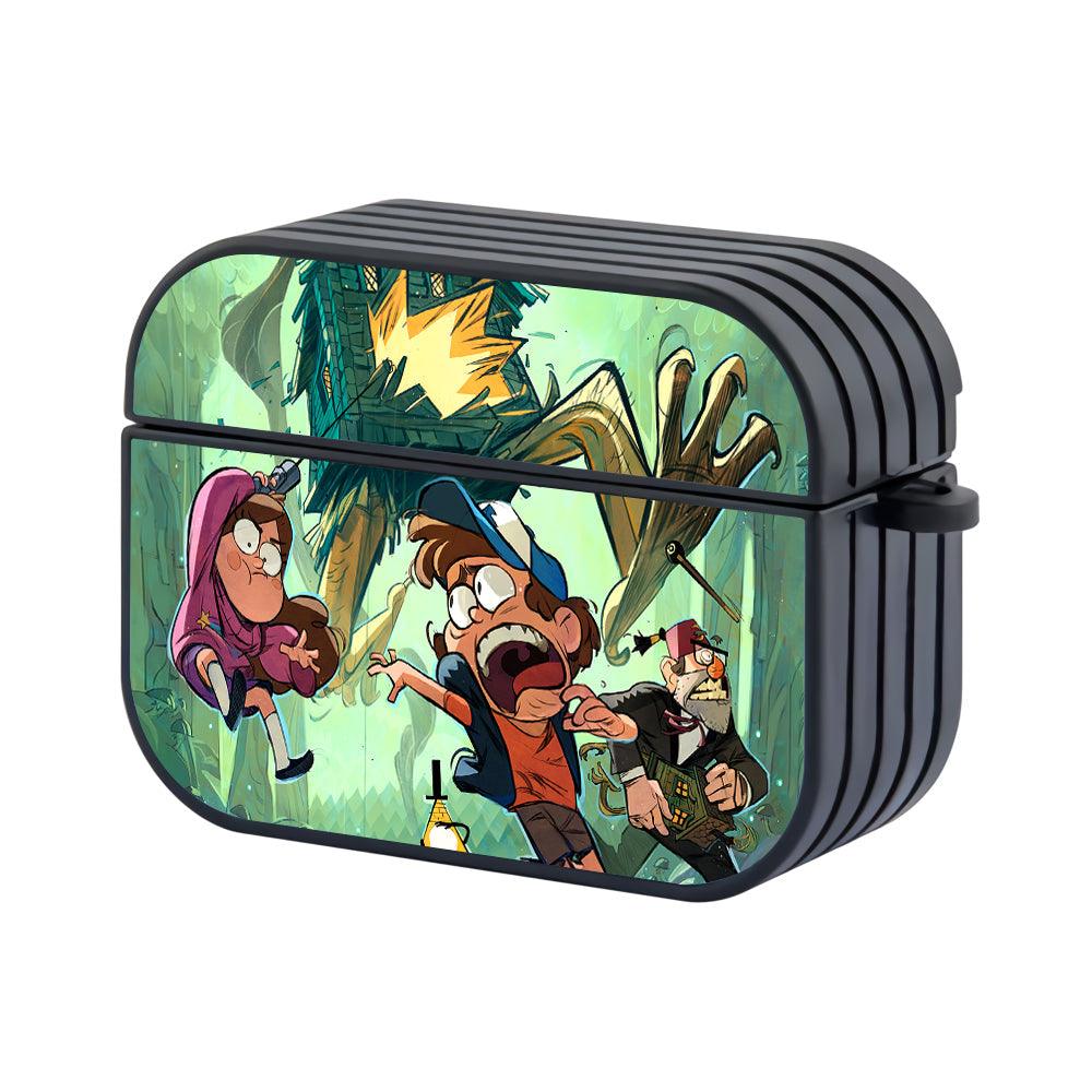 Gravity Falls Run from The Monster House Hard Plastic Case Cover For Apple Airpods Pro 3-Xtracase