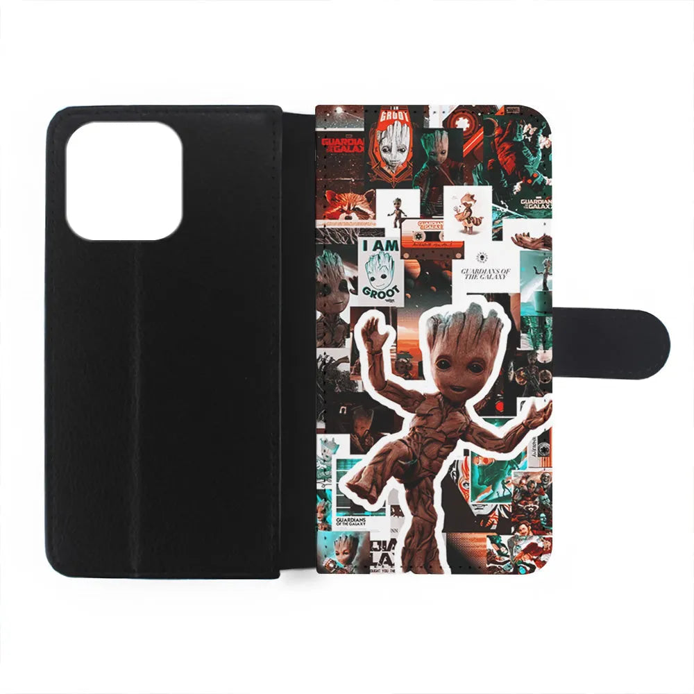 Groot Aesthetic iPhone 14 Plus Case-Flip Wallet Case-Xtracase