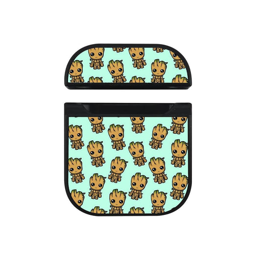 Groot Chibi Pattern Collection Hard Plastic Case Cover For Apple Airpods-Xtracase