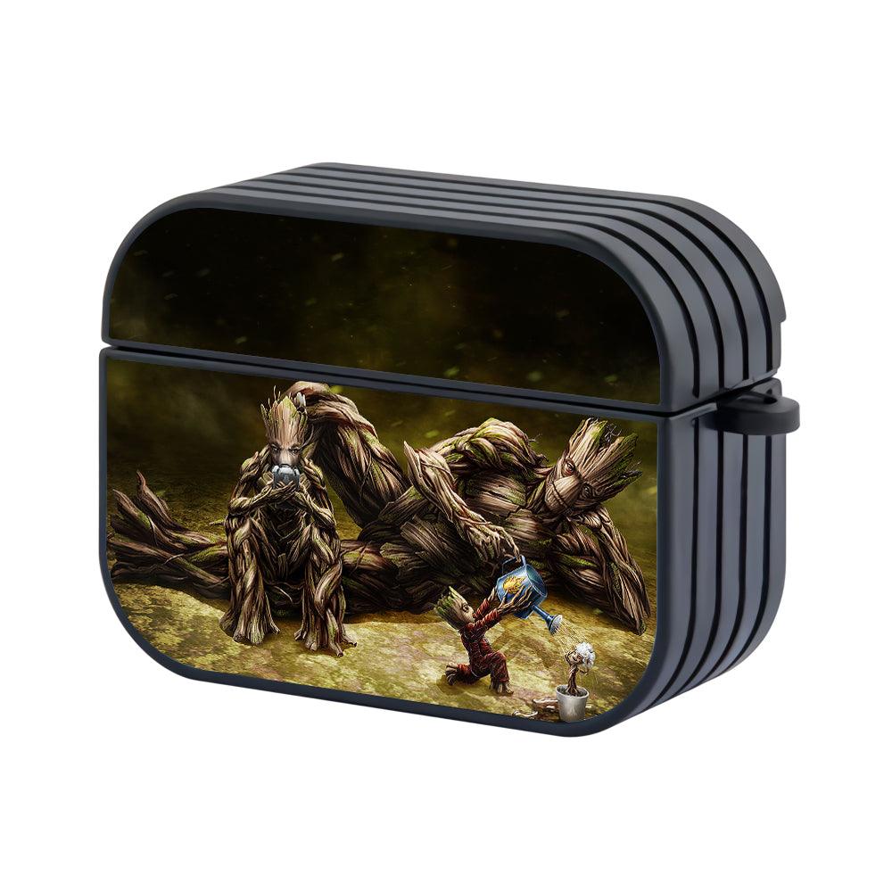 Groot Family Guardians of The Galaxy Hard Plastic Case Cover For Apple Airpods Pro 3-Xtracase