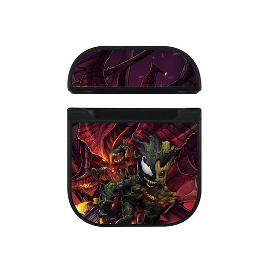 Groot Merger with The Monster Hard Plastic Case Cover For Apple Airpods-Xtracase