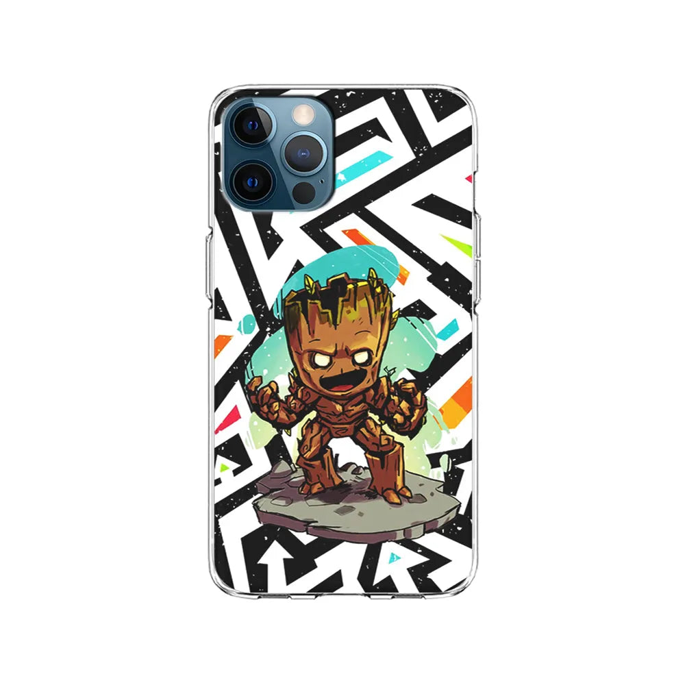 Groot Scream Power iPhone 13 Pro Case-Clear Soft Case-Xtracase