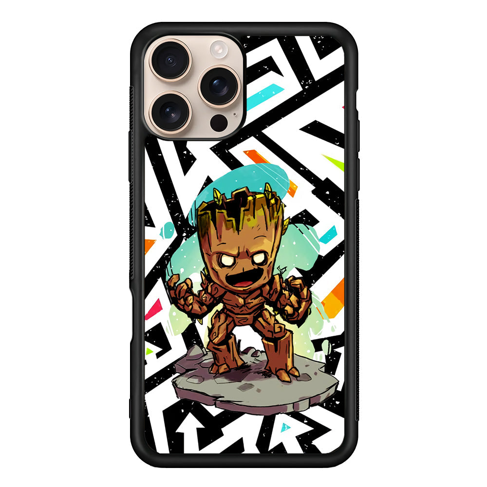Groot Scream Power iPhone 16 Pro Max Case - iPhone 16 Pro Max