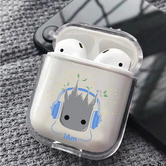Grooth Music Code Protective Clear Case Cover For Apple Airpods-Xtracase