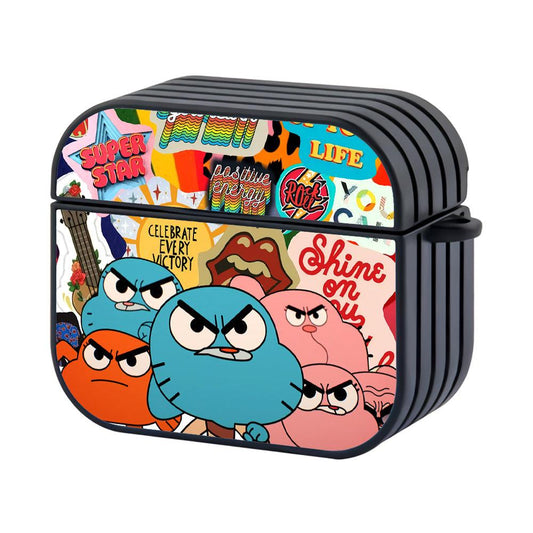 Gumball Integrated Family Hard Plastic Case Cover For Apple Airpods 3-Xtracase