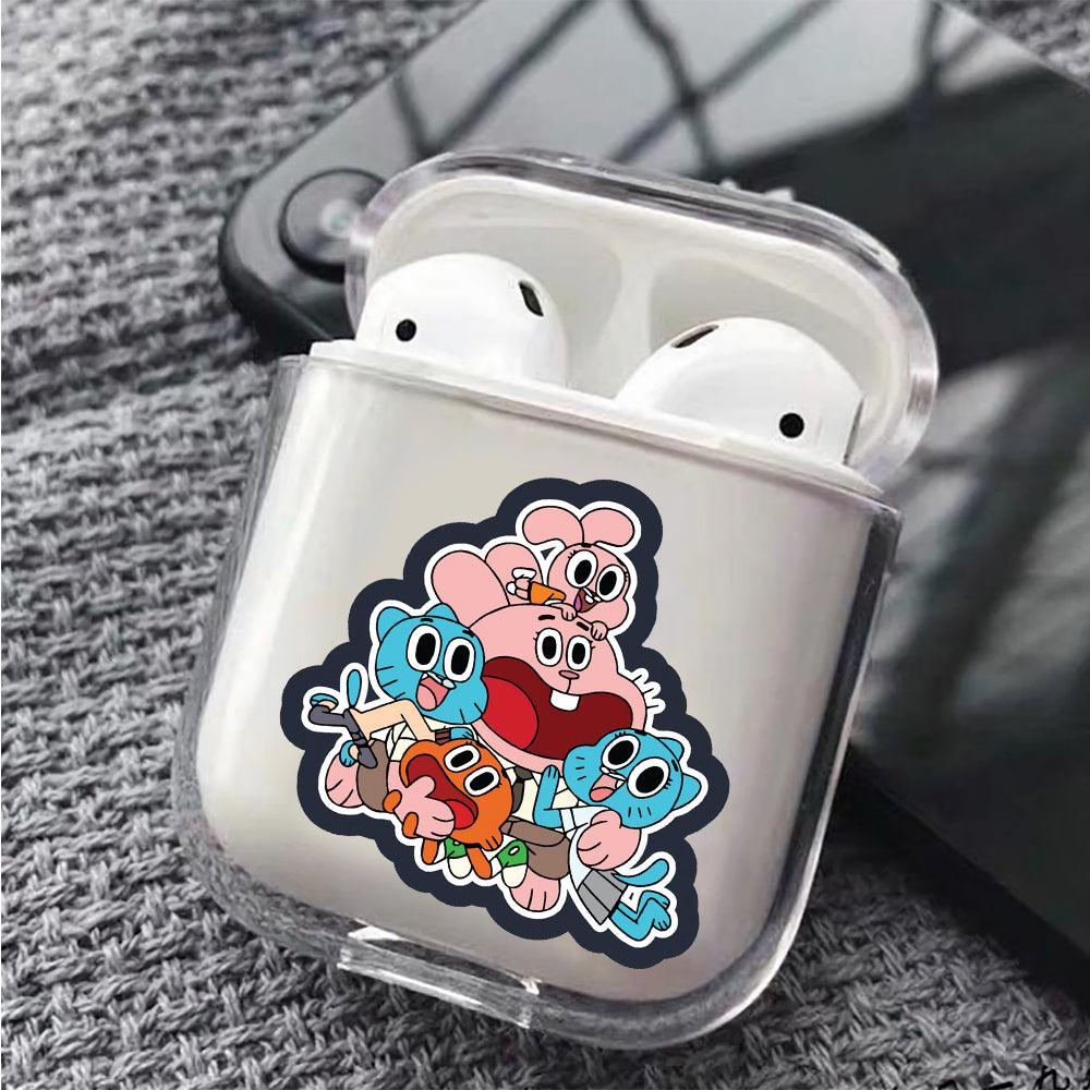 Gumball Watterson Family Protective Clear Case Cover For Apple Airpods-Xtracase